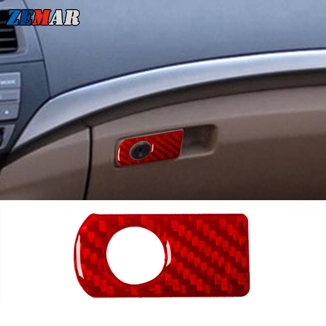 Autocollant Pour Boîte à Gants En Fibre De Carbone Copilot Anti-coup De