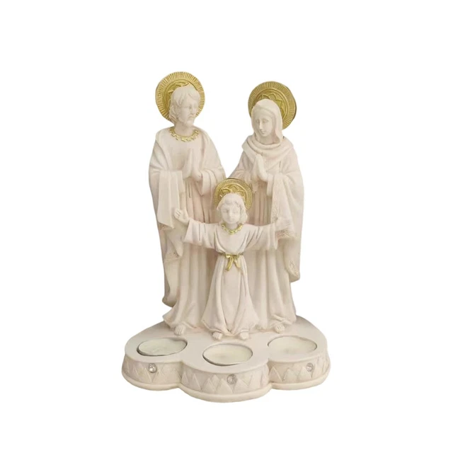 Figurines de scène de la Nativité Collection de bougies chauffe-plat Statue 3
