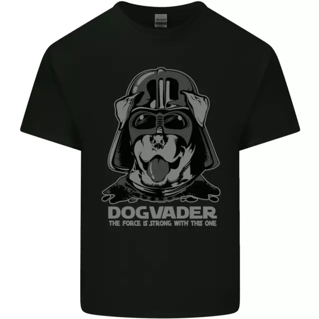 T-shirt top da uomo in cotone Dogvader divertente cane parody K9 cucciolo