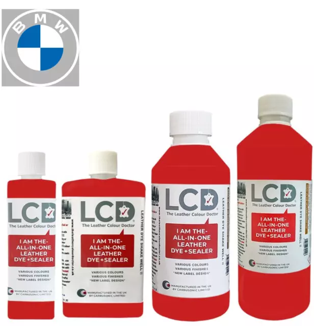 Leather Paint for BMW Car Seat IVORY WHITE. All in One 250ml Dye for  Repairing.