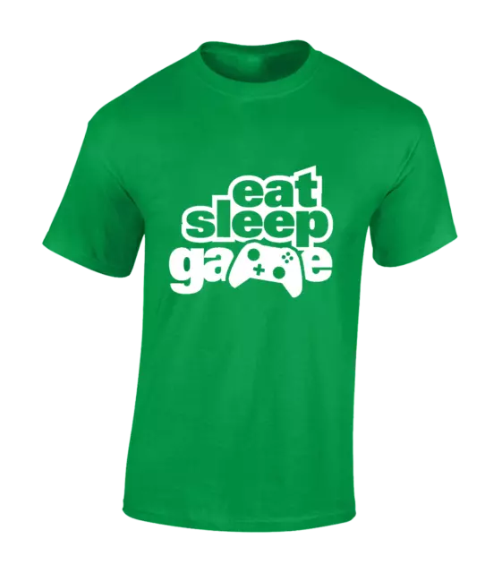 T-Shirt Da Uomo Eat Sleep Game Gaming Design Regalo Idea Pc Computer 5