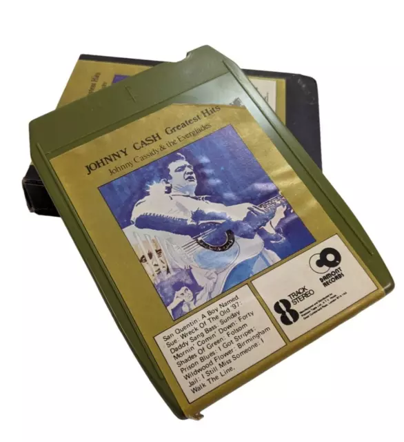 JOHNNY CASSIDY | JOHNNY CASH GREATEST HITS | B+ | 8-track cassette cartridge