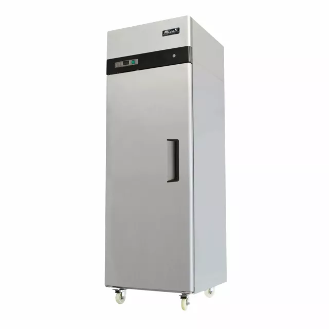 Migali C-1R-LHH-HC 28" One Section Reach-In Refrigerator w/ Solid Left Hinged...