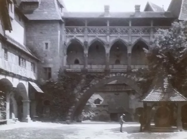 Burg Kreuzenstein Castle, Austria, Magic Lantern Glass Photo Slide