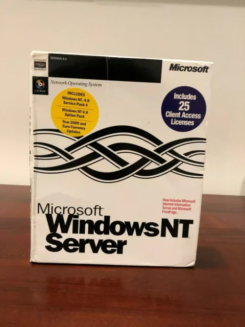 Microsoft Windows NT Server with 25 CALs (Client Access Licenses)