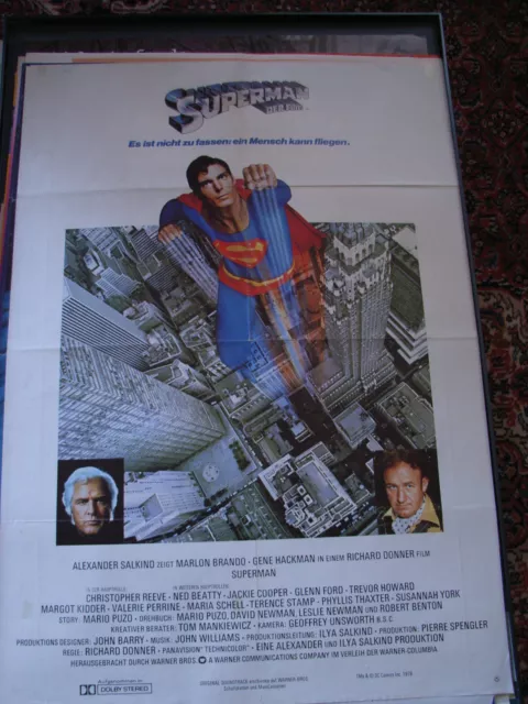 Orig. Filmplakat : Supermann Der Film , Christopher Reeve,Marlon Brando