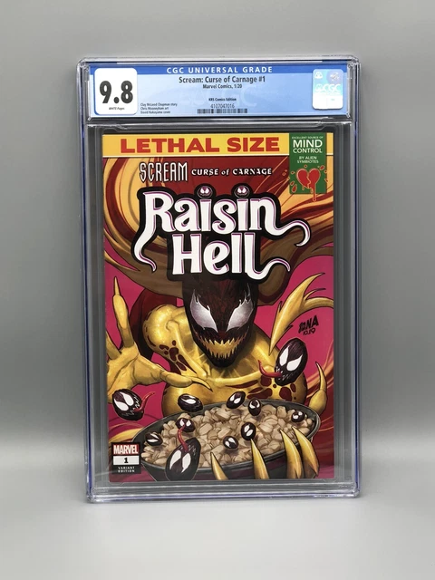 Scream: Curse of Carnage #1 CGC 9.8 (2020) KRS Nakayama Variant  White Pages