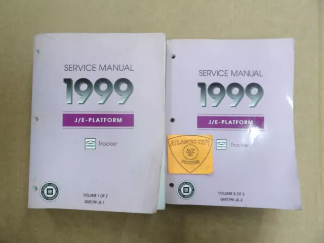 1999 Geo Tracker J/E-Platform Service Manual Vol 1-2