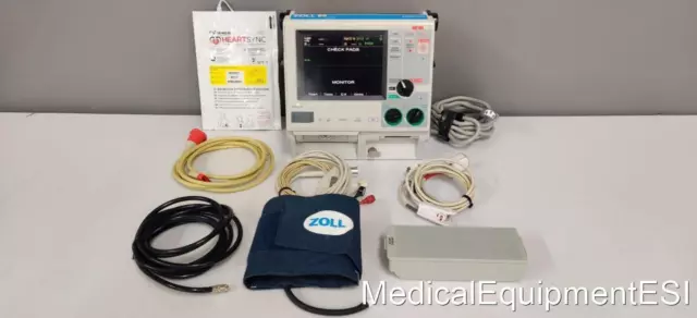 ZOLL M Series CCT BiPhasic 3 lead ECG SpO2 NIBP AED ALS Pacing