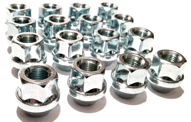 Lot De 10 Boulons De Roue Coniques M14x1,5 - Longueur 40 Mm - Argent - Clé HEX17 - Marque TRACER