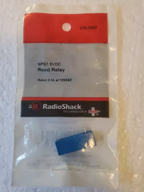 SPST-5VDC Reed Relay, 0.5A @ 125VAC 275-0232, 250ohm Coil Resistance