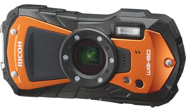 Ricoh WG-80 Waterproof Tough Digital 16Mp IPX8 Camera in Orange (UK Stock) BNIB