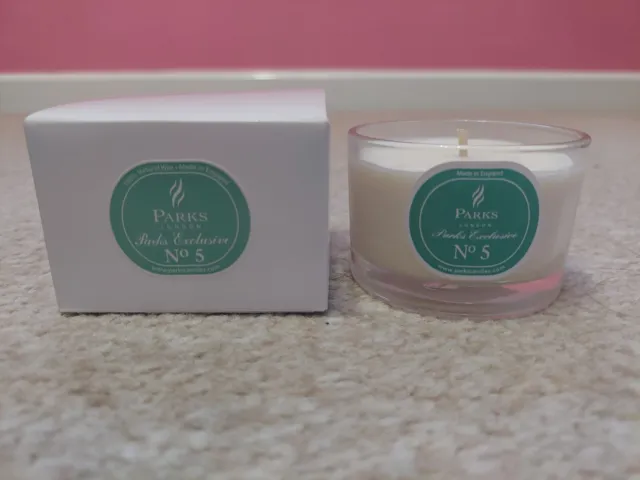 BNIB New Parks London scented candle No 5 11cl olive frankincense natural wax