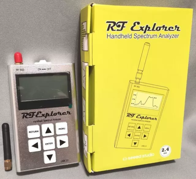 RF EXPLORER HANDHELD SPECTRUM ANALYZER - Working