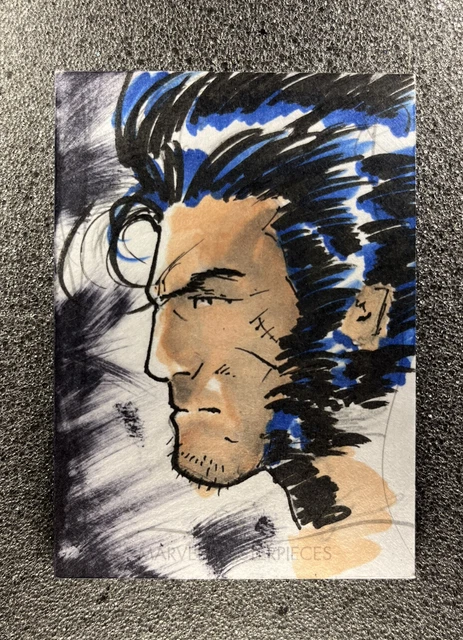 2020 Marvel Masterpieces Sketch Card - Wolverine - Cesar Flores - 1 of 1