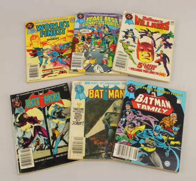 Lot of 6 Best of DC Blue Ribbon Paperback Comic Books #51 Batman Family & More!