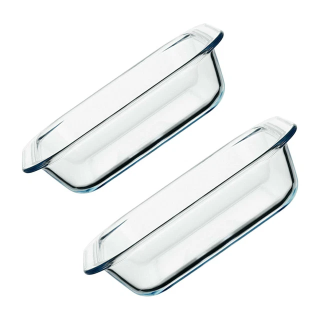 2pcs Cuisson Casseroles Plaque Snack Lasagne Pan Plat de Cuisson
