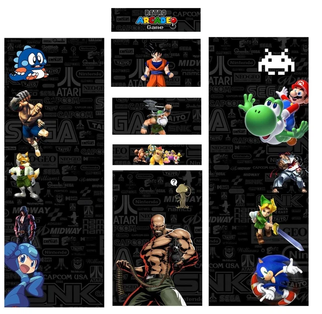 Sticker ARCADEMIX SEGA NINTENDO Borne arcade