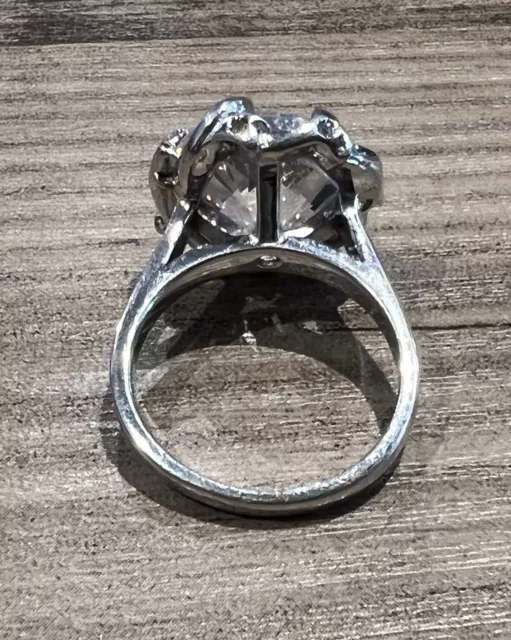 Superbe grosse bague - argent massif et Verroterie 3