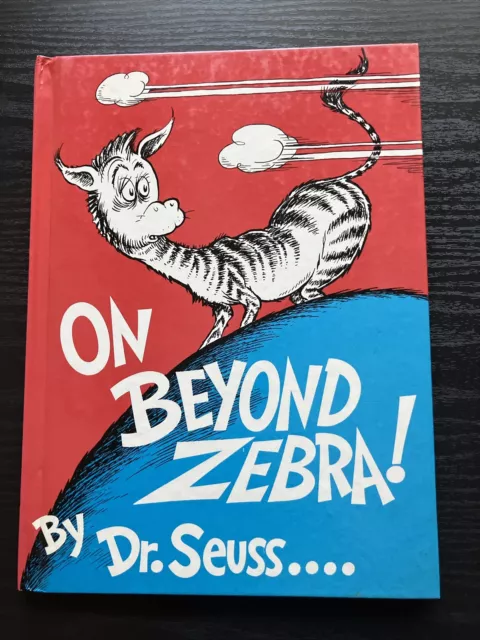 On Beyond Zebra! Dr. Suess 1st Edition Hardcover Library Binding - Banned Book