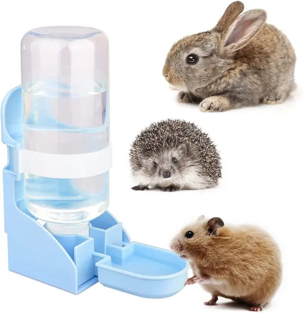 Botella de agua para conejo, [500 ml/17 oz] botella de agua para conejillo de indias diyife sin goteo, agua