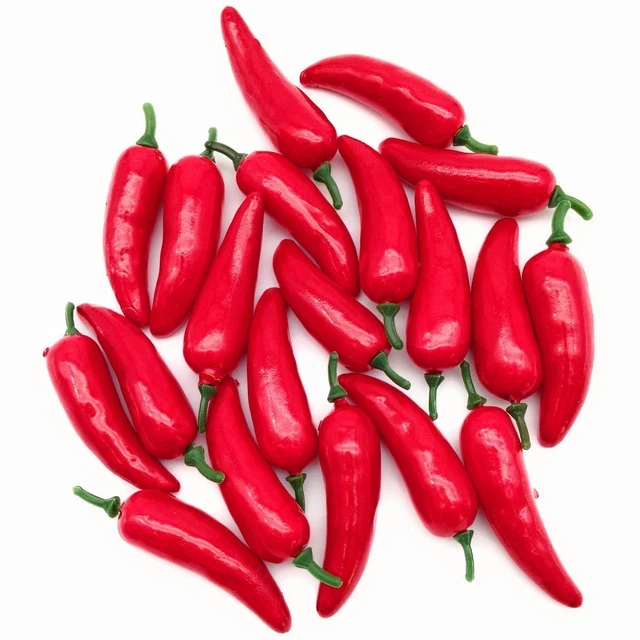 Food Sample Red Chili Pepper Hawk Claw Set Of 20