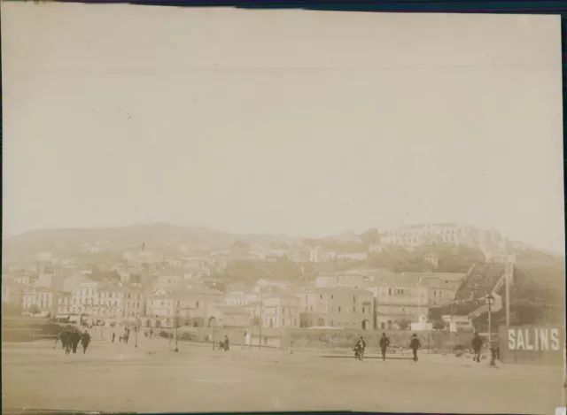 Algérie, Philippeville (Skikda), ca. 1900  Vintage citrate print.  Tirage citr