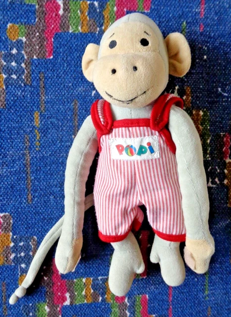 Rb  / Doudou Peluche Singe Popi Ajena Nounours 2004 26 Cm Exc Etat