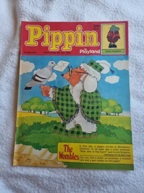 Pippin In Playland Comic - 8th July 1983 No 876 The Wombles Corky Coconut