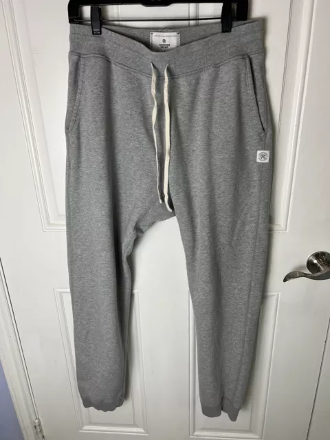 Reigning Champ Midweight Terry Slim Sweatpants Heather Gray L Large