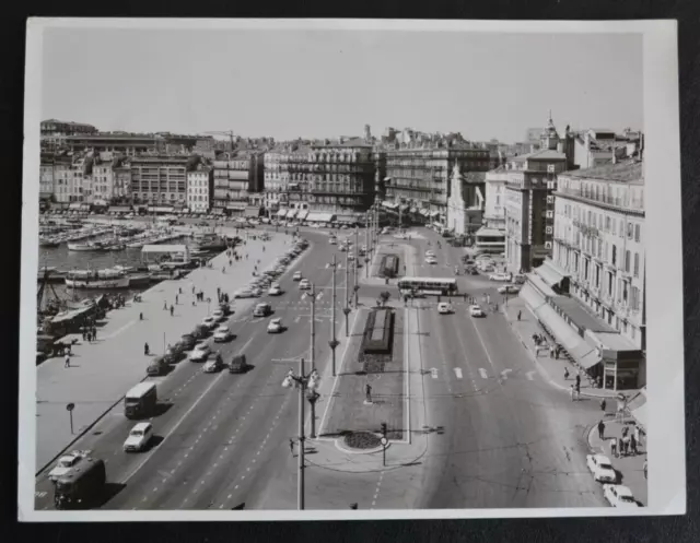 Foto Analogica Anonimo Verso 1960 Porto Di Marsiglia Quai Di Belga