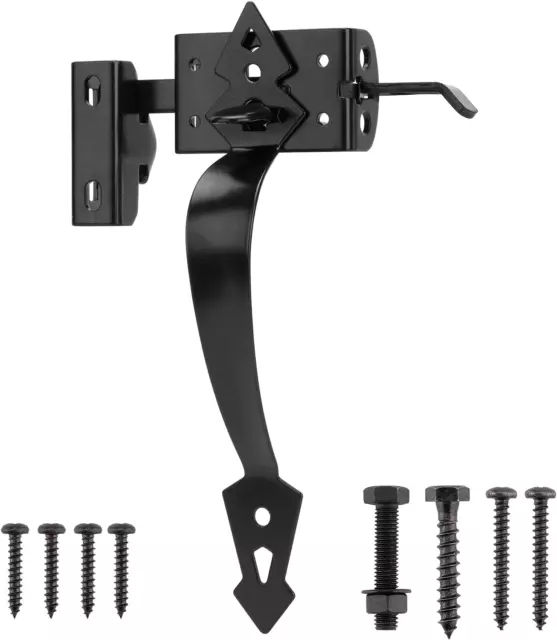 Gate Latch Hardware for Wooden Fence Heavy Duty, Self Closing Door Latches with
