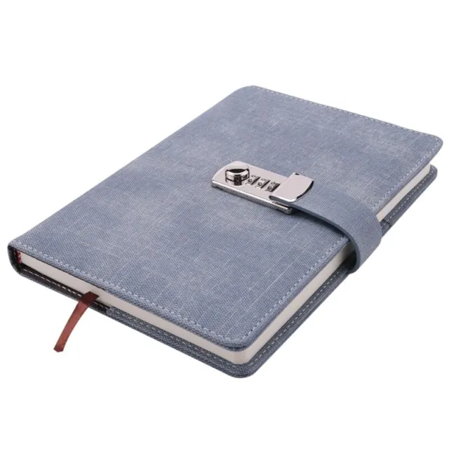 Password ebook  Lockable Portable Book PU Diary Lock Traveler Journal8529
