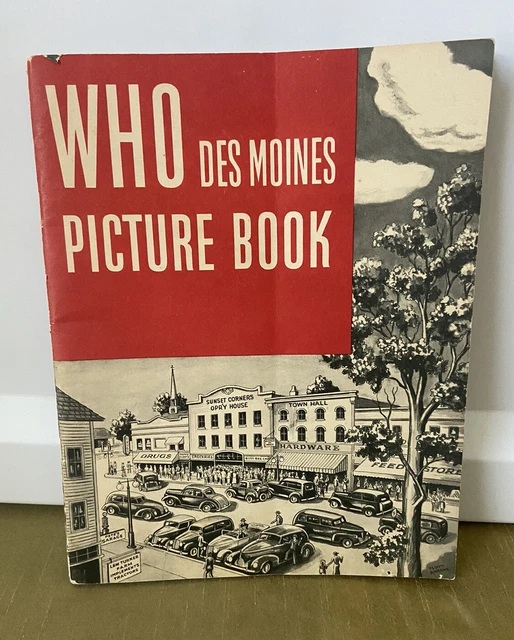 VTG ‘40s Des Moines Radio Station Picture Book w/Famous Iowa Personalities VGC