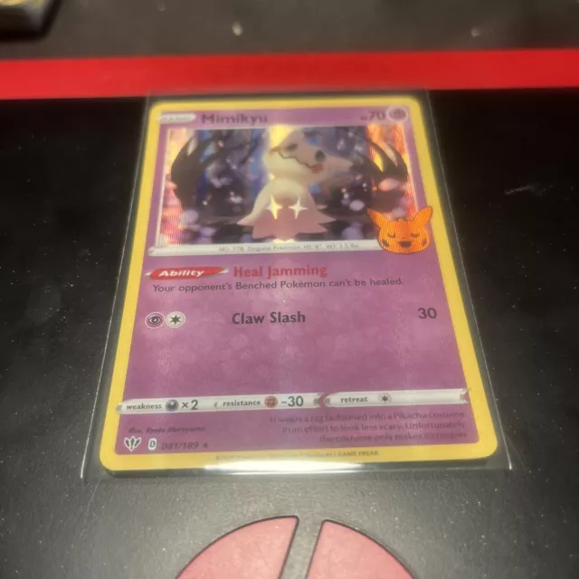 Pokemon Card Mimikyu 081/189 Holo Rare Trick Or Trade Halloween