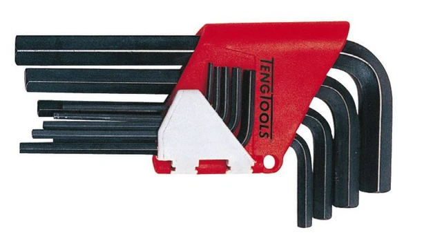 Teng Tools 1479mmR 9 Pièce Métrique Court Hex Clé Ensemble