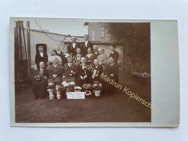 orig. Foto AK Gößwein Silberhochzeit 1934 Altenburger Land Thüringen