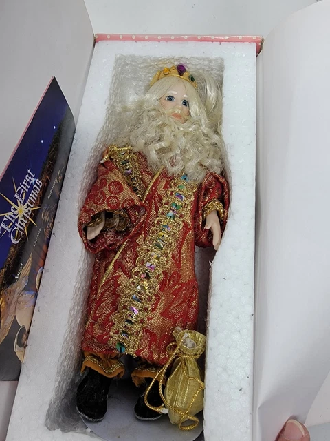 Paradise Galleries Treasury Collection The First Christmas Porcelain Doll Lot... 5