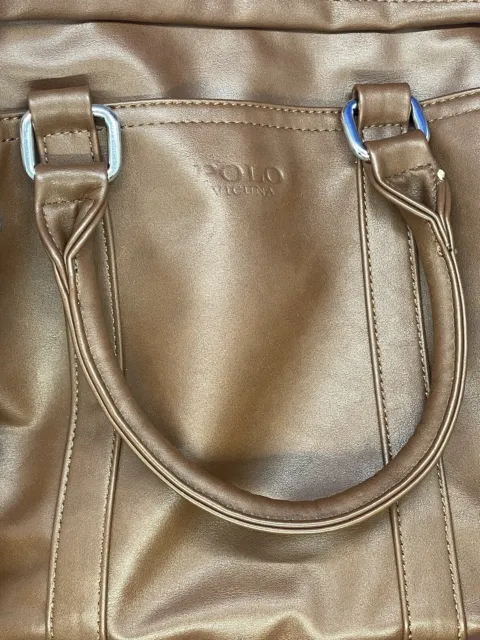 Polo Vicuna Shoulder/ Small Laptop Bag. Brown. Great condition.
