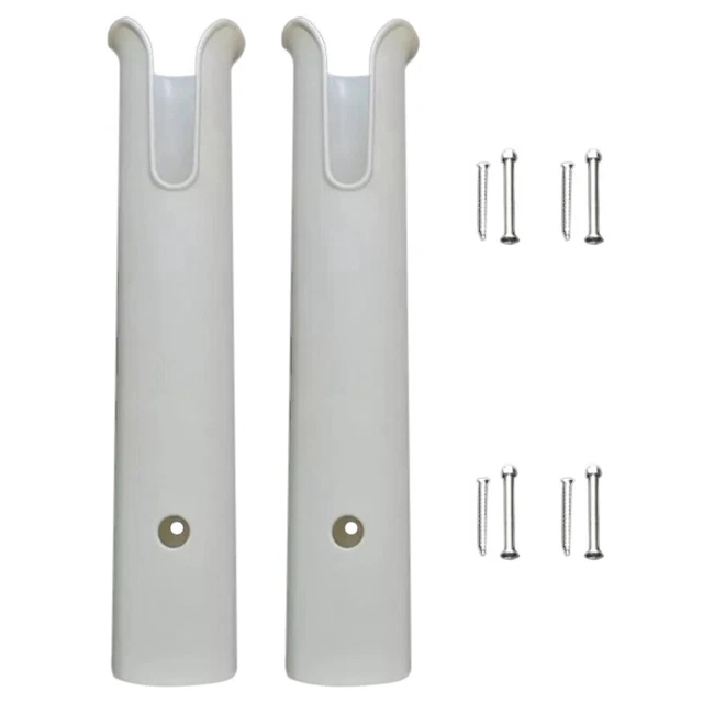 2Pcs Plastic Fishing Rod Holder Fishing Pole Rack Ship Fish Rod Tube Yacht FisW7