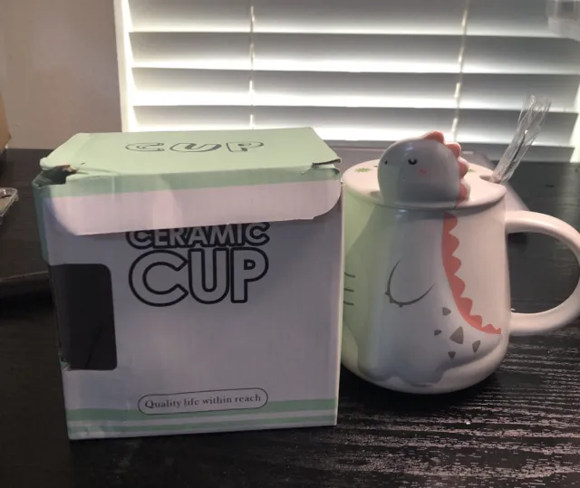 CafePress Van Gogh Dino Exhibit ￼Mug  8 oz Ceramic Mug Cup