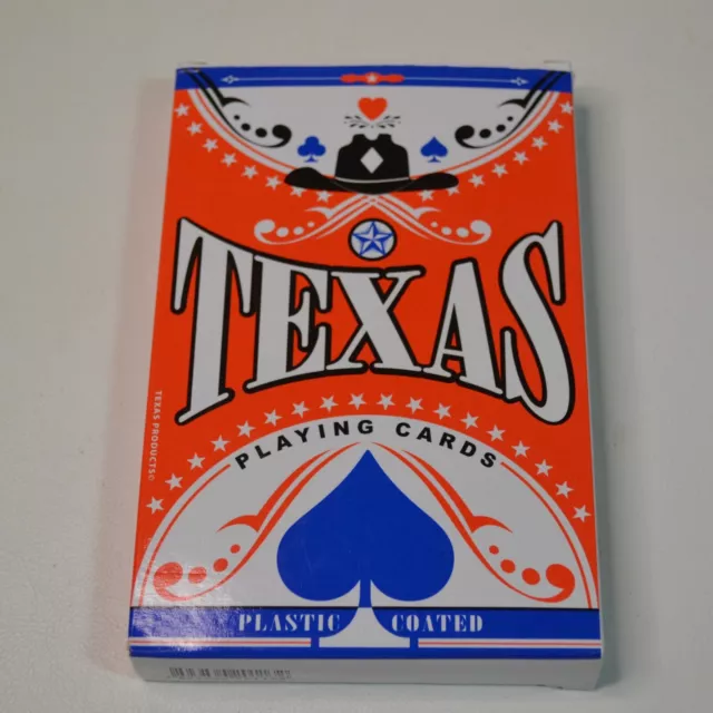 Vintage Texas Deck Giant Size Playing Cards 4" x 6" - Complete Deck With Jokers