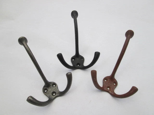 Old Victorian Vintage Style Double triple decorative Hat and & Coat Hook peg