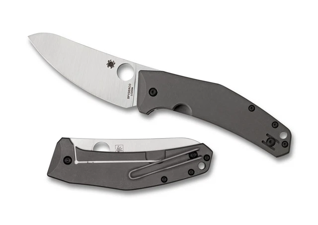 Spyderco Spydiechef TI Knife Titanium LC200N Stainless C211TIP Pocket Knives