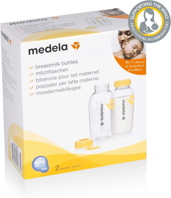 Botellas de leche materna Medela 250 ml paquete de 2
