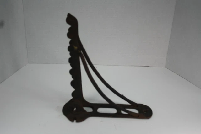 Antique Cast Iron Barn Horse Tack Harness Wall Rack Holder Farm Hand Tool Hook