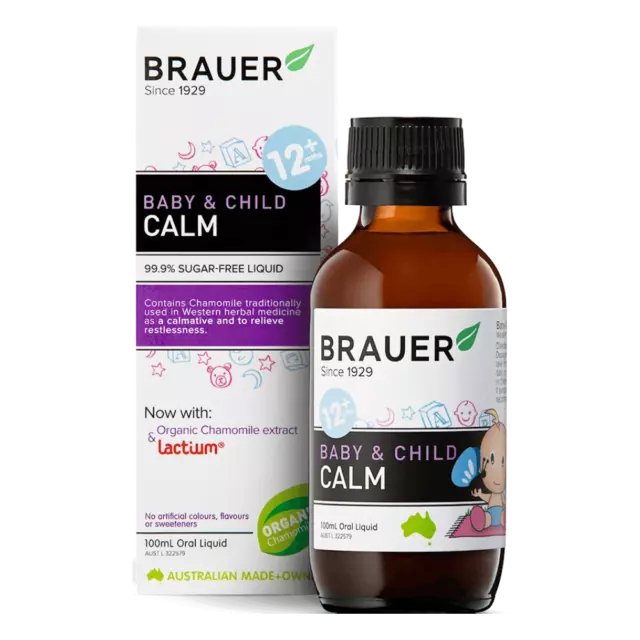 Brauer Baby & Child Calm 100mL Oral Liquid 12 Months+ Lactium® Restlessness