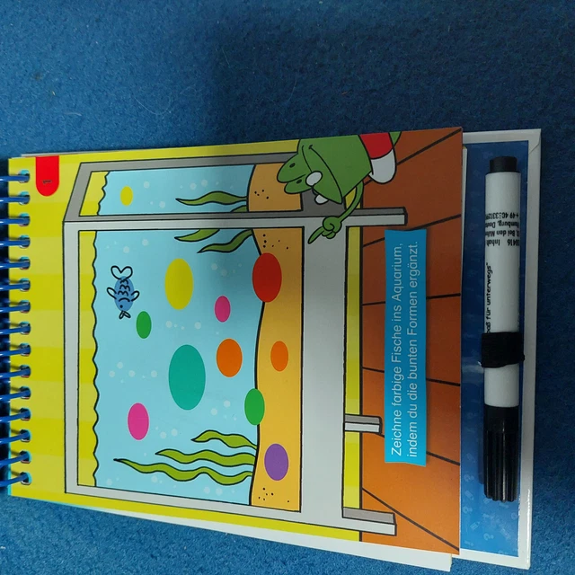 Mal und Kritzelblock mit Stift und abwaschbaren Seiten 2
