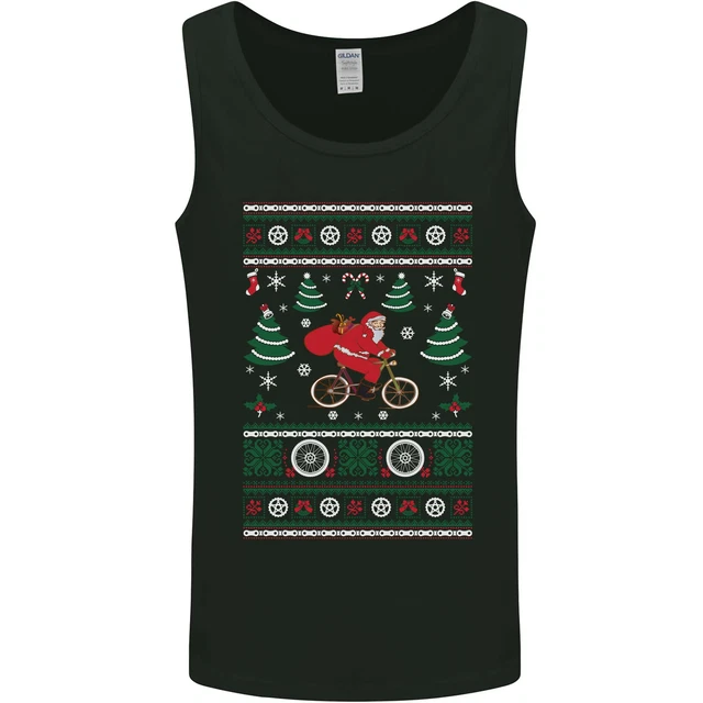 Gilet da uomo ciclismo Babbo Natale ciclista