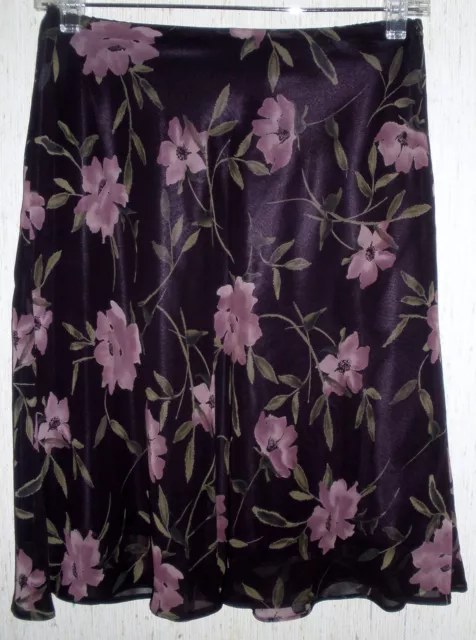 Excellent Womens  Express Floral Print Lined Skirt  Size S